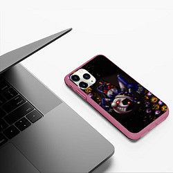 Чехол iPhone 11 Pro матовый Five Nights at Freddys: Security Breach Луна патте, цвет: 3D-малиновый — фото 2