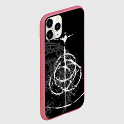 Чехол iPhone 11 Pro матовый КОЛЬЦА ЭЛДЕНА, цвет: 3D-малиновый — фото 2