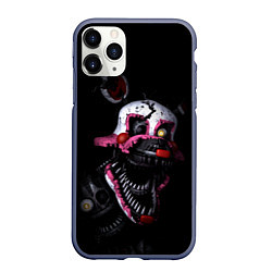 Чехол iPhone 11 Pro матовый Twisted Bonnie, цвет: 3D-серый