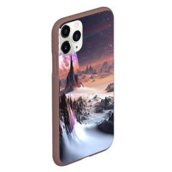 Чехол iPhone 11 Pro матовый Cosmic fantasy art, цвет: 3D-коричневый — фото 2