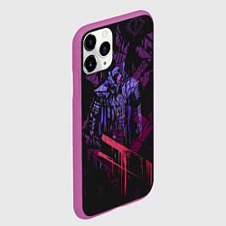 Чехол iPhone 11 Pro матовый BERSERK РУНА СОУЛУ спина, цвет: 3D-фиолетовый — фото 2