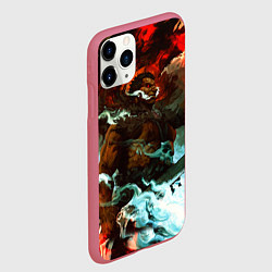 Чехол iPhone 11 Pro матовый BERSERK В ПЕПЛЕ, цвет: 3D-малиновый — фото 2