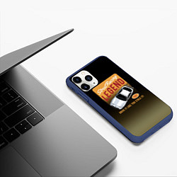 Чехол iPhone 11 Pro матовый Legend Car, цвет: 3D-тёмно-синий — фото 2