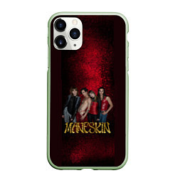 Чехол iPhone 11 Pro матовый Maneskin on Spotify, цвет: 3D-салатовый