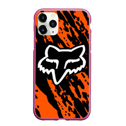 Чехол iPhone 11 Pro матовый FOX MOTOCROSS ORANGE