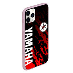 Чехол iPhone 11 Pro матовый Yamaha - Красные пятна, цвет: 3D-розовый — фото 2