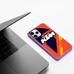 Чехол iPhone 11 Pro матовый KTM VINTAGE SPORTWEAR, цвет: 3D-фиолетовый — фото 2