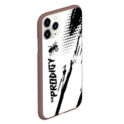 Чехол iPhone 11 Pro матовый The prodigy - логотип, цвет: 3D-коричневый — фото 2