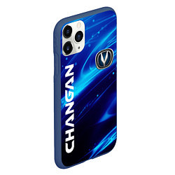 Чехол iPhone 11 Pro матовый CHANGAN СИЯНИЕ ЧАНГАН, цвет: 3D-тёмно-синий — фото 2