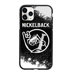 Чехол iPhone 11 Pro матовый Nickelback КОТ Брызги