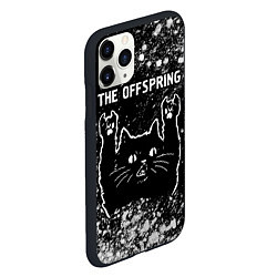 Чехол iPhone 11 Pro матовый The Offspring Rock Cat, цвет: 3D-черный — фото 2