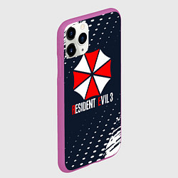 Чехол iPhone 11 Pro матовый Umbrella Corporation Resident Evil Краски, цвет: 3D-фиолетовый — фото 2