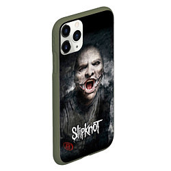 Чехол iPhone 11 Pro матовый Slipknot - The Gray Chapter - Corey Taylor, цвет: 3D-темно-зеленый — фото 2