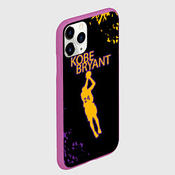 Чехол iPhone 11 Pro матовый Kobe Bryant Баскетболист 24, цвет: 3D-фиолетовый — фото 2
