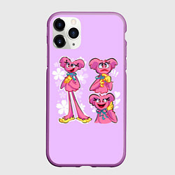 Чехол iPhone 11 Pro матовый РАЗНАЯ КИССИ МИССИ KISSY MISSY, цвет: 3D-фиолетовый