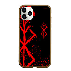 Чехол iPhone 11 Pro матовый КЛЕЙМО ЖЕРТВЫ BERSERK БЕРСЕРК, цвет: 3D-коричневый