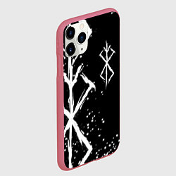 Чехол iPhone 11 Pro матовый КЛЕЙМО ЖЕРТВЫ - БЕРСЕРК, цвет: 3D-малиновый — фото 2