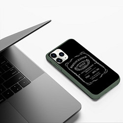 Чехол iPhone 11 Pro матовый Эксклюзивный выпуск, цвет: 3D-темно-зеленый — фото 2