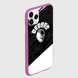 Чехол iPhone 11 Pro матовый Watch Dogs 2 череп, цвет: 3D-фиолетовый — фото 2
