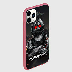 Чехол iPhone 11 Pro матовый Pixel Johnny, цвет: 3D-малиновый — фото 2
