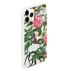 Чехол iPhone 11 Pro матовый Цветы Красные Розы, цвет: 3D-белый — фото 2
