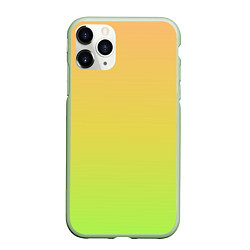 Чехол iPhone 11 Pro матовый GRADIEND YELLOW-GREEN