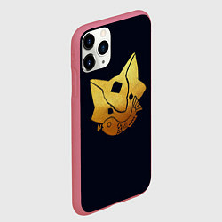 Чехол iPhone 11 Pro матовый Sky Кошачья Маска, цвет: 3D-малиновый — фото 2