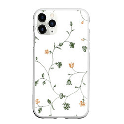 Чехол iPhone 11 Pro матовый Весенний вьюн, цвет: 3D-белый