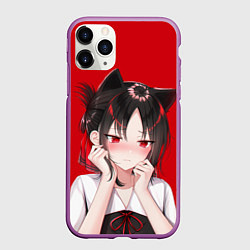 Чехол iPhone 11 Pro матовый Грустная Кагуя, цвет: 3D-фиолетовый