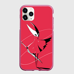 Чехол iPhone 11 Pro матовый Хорнет Hornet, цвет: 3D-малиновый