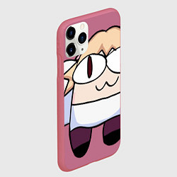 Чехол iPhone 11 Pro матовый Neko sus, цвет: 3D-малиновый — фото 2
