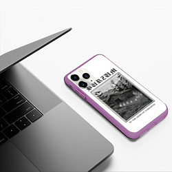 Чехол iPhone 11 Pro матовый In the arms of darkness - Burzum, цвет: 3D-фиолетовый — фото 2