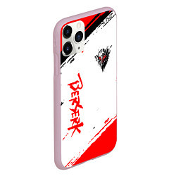 Чехол iPhone 11 Pro матовый Berserk ЧЁРНАЯ МАСКА, цвет: 3D-розовый — фото 2