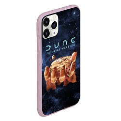 Чехол iPhone 11 Pro матовый Dune: Spice Wars рука и песок, цвет: 3D-розовый — фото 2