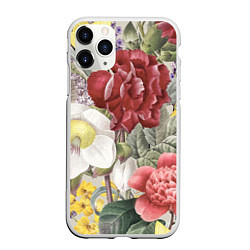 Чехол iPhone 11 Pro матовый Цветы Красочный Садовый Букет