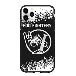 Чехол iPhone 11 Pro матовый Foo Fighters КОТ Арт, цвет: 3D-черный