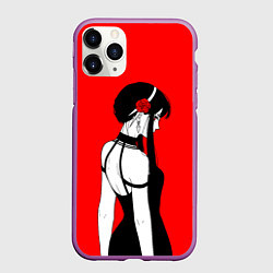 Чехол iPhone 11 Pro матовый Spy x Family Йор Форджер, цвет: 3D-фиолетовый