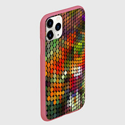Чехол iPhone 11 Pro матовый Диско шар, цвет: 3D-малиновый — фото 2