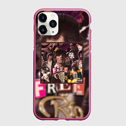 Чехол iPhone 11 Pro матовый OG BUDA FREERIO, цвет: 3D-малиновый