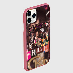 Чехол iPhone 11 Pro матовый OG BUDA FREERIO, цвет: 3D-малиновый — фото 2