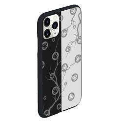 Чехол iPhone 11 Pro матовый RUSSIA - ГЕРБ - Молнии, цвет: 3D-черный — фото 2