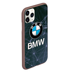 Чехол iPhone 11 Pro матовый БМВ - BMW Абстракция, цвет: 3D-коричневый — фото 2