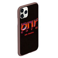 Чехол iPhone 11 Pro матовый OG BUDA ОПГ СИТИ, цвет: 3D-коричневый — фото 2