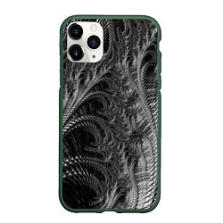 Чехол iPhone 11 Pro матовый Абстрактный фрактальный паттерн Abstract Fractal p