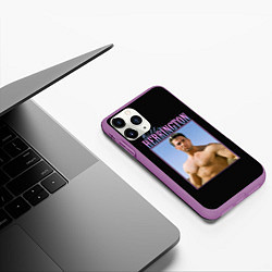 Чехол iPhone 11 Pro матовый Billy Herrington Photo, цвет: 3D-фиолетовый — фото 2