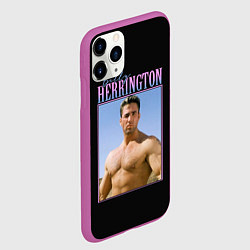 Чехол iPhone 11 Pro матовый Billy Herrington Photo, цвет: 3D-фиолетовый — фото 2