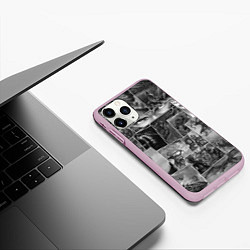 Чехол iPhone 11 Pro матовый Тёмные души комикс, цвет: 3D-розовый — фото 2