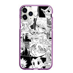 Чехол iPhone 11 Pro матовый Hunter x Hunter pattern