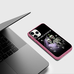 Чехол iPhone 11 Pro матовый Пока смерть не разлучит, цвет: 3D-малиновый — фото 2