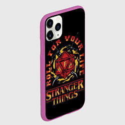 Чехол iPhone 11 Pro матовый HFC STRANGER THINGS, цвет: 3D-фиолетовый — фото 2